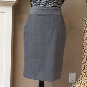 Banana Republic gray wool skirt